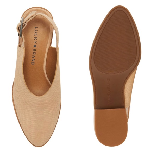 NWT Lucky Brand Lideton Slingback Shooties - Picture 6 of 6